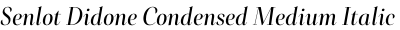 Senlot Didone Condensed Medium Italic